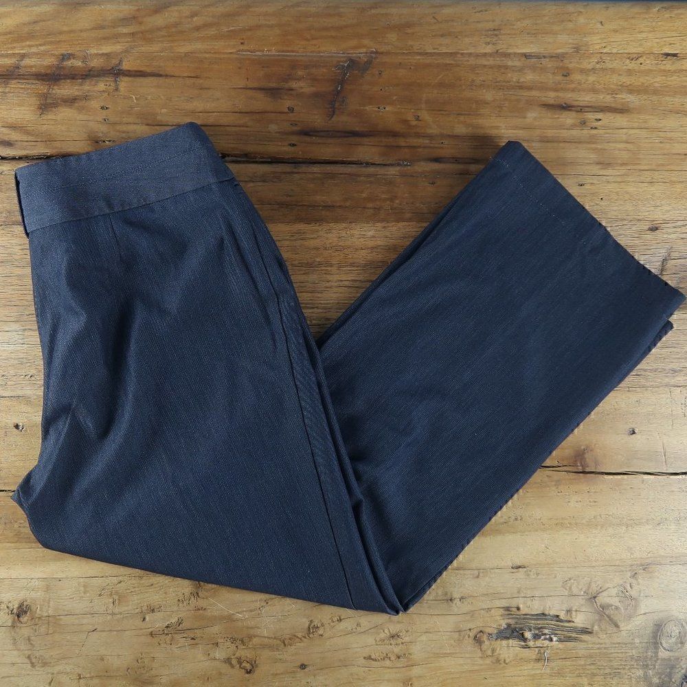 COVINGTON DARK GREY WIDE LEG OFFICE BUSINESS WORK TROUSERS SIZE 10